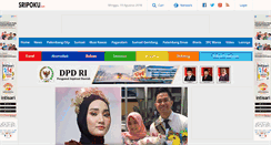 Desktop Screenshot of palembang.tribunnews.com